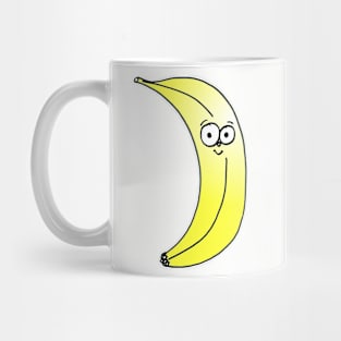 Cute Happy Banana Doodle Mug